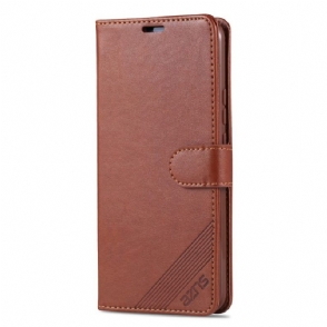 Folio-hoesje voor Huawei Y6p Azns Retro Leder Effect