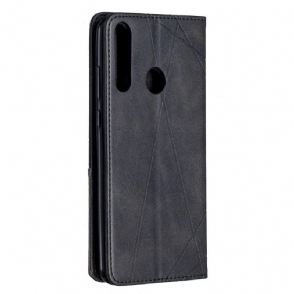 Folio-hoesje voor Huawei Y6p Célinia Style Lederen Kaarthouder