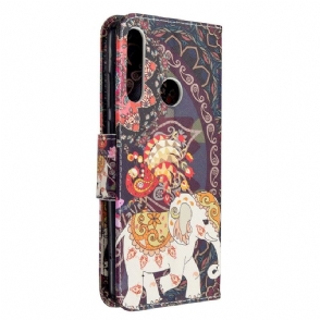 Folio-hoesje voor Huawei Y6p Indische Olifant