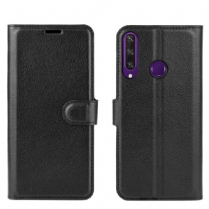 Folio-hoesje voor Huawei Y6p Portemonnee Leren Leerstijl