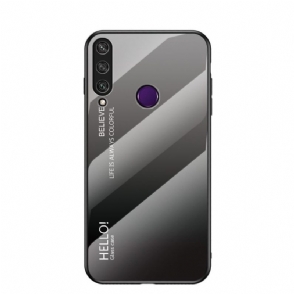 Hoesje voor Huawei Y6p Kleurverloop Glazen Achterkant
