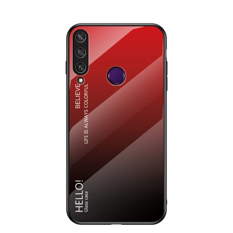 Hoesje voor Huawei Y6p Kleurverloop Glazen Achterkant