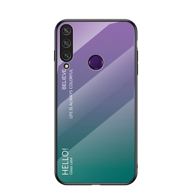 Hoesje voor Huawei Y6p Kleurverloop Glazen Achterkant