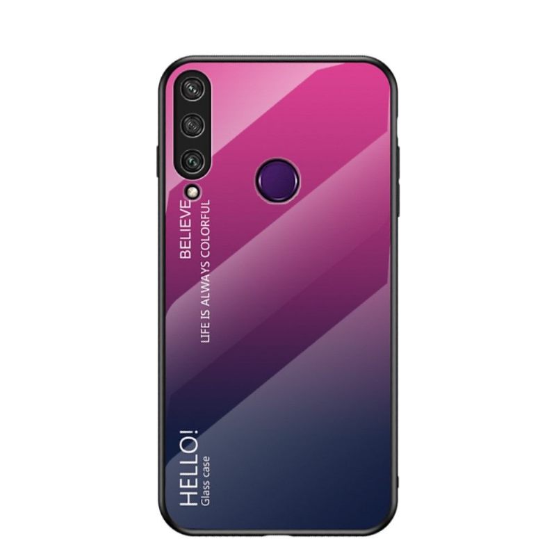 Hoesje voor Huawei Y6p Kleurverloop Glazen Achterkant