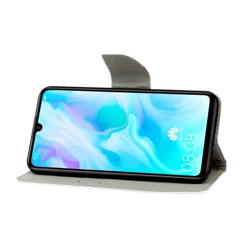 Leren Hoesje voor Huawei Y6p Daisy
