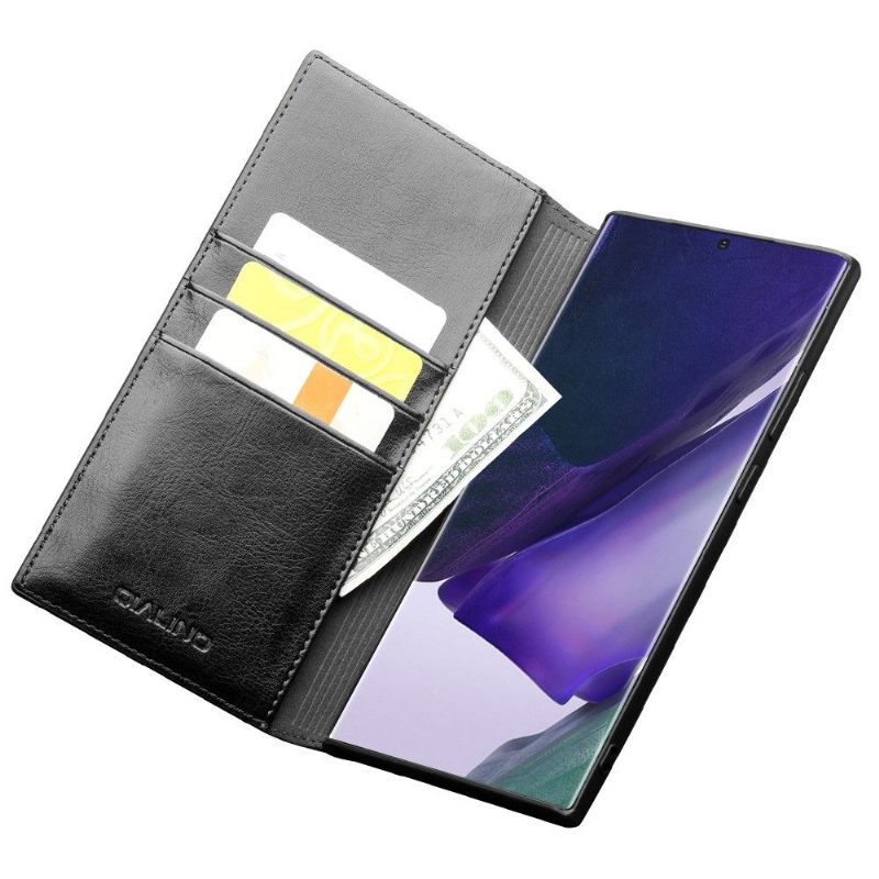 Flip Case voor Samsung Galaxy Note 20 Echt Leer