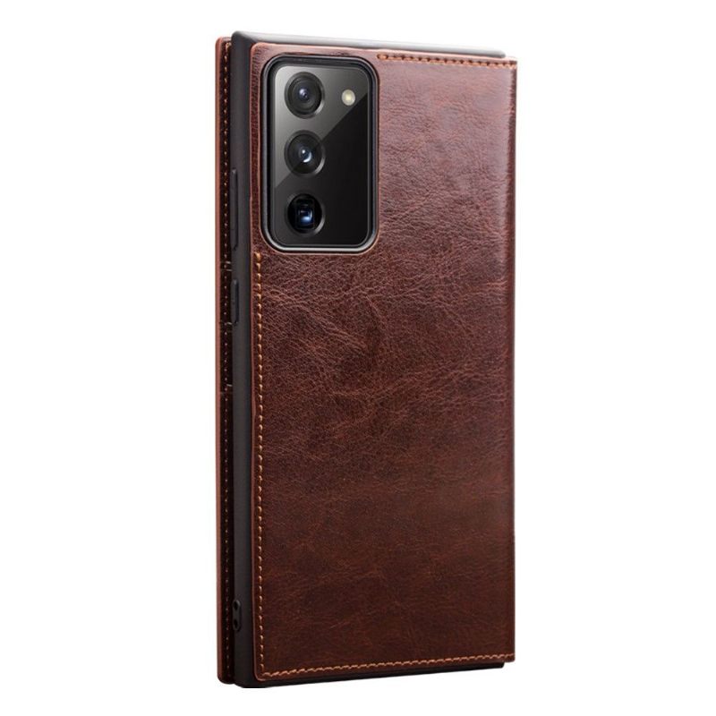 Flip Case voor Samsung Galaxy Note 20 Echt Leer