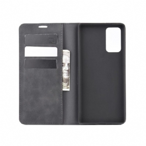 Folio-hoesje voor Samsung Galaxy Note 20 Anti-fall Zakelijk Retro
