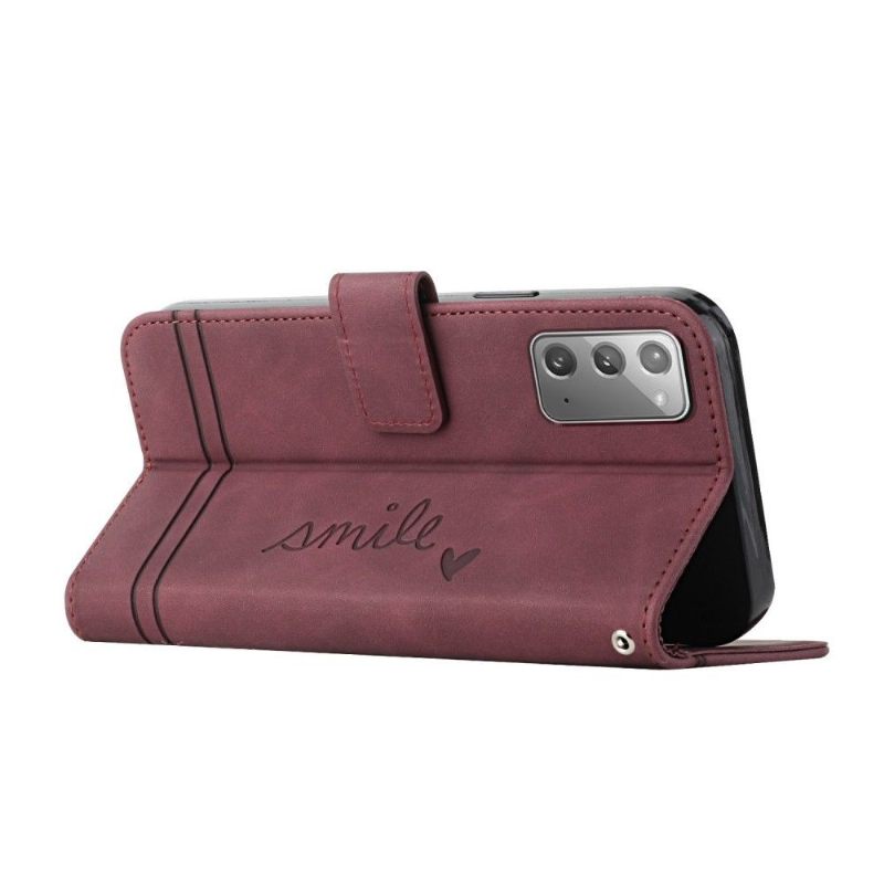 Folio-hoesje voor Samsung Galaxy Note 20 Lachlijnen