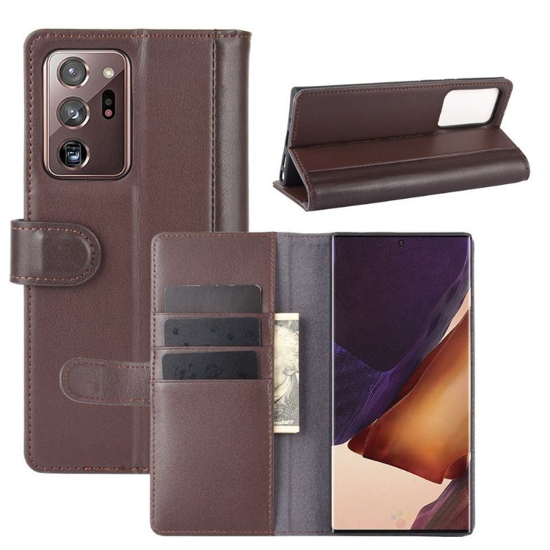 Folio-hoesje voor Samsung Galaxy Note 20 Premium Leer