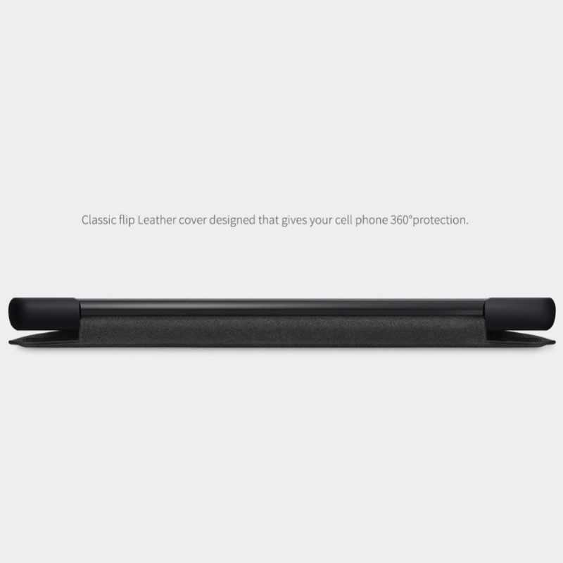 Folio-hoesje voor Samsung Galaxy Note 20 Qin Ledereffect - Zwart