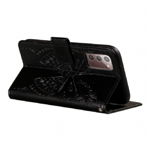 Folio-hoesje voor Samsung Galaxy Note 20 Reliëfvlinder
