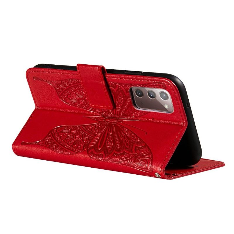 Folio-hoesje voor Samsung Galaxy Note 20 Reliëfvlinder