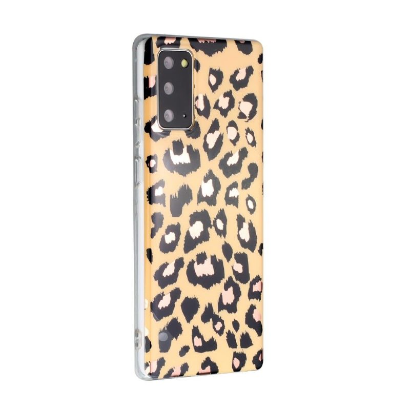 Hoesje voor Samsung Galaxy Note 20 Anti-fall Flexibele Luipaard
