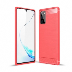 Hoesje voor Samsung Galaxy Note 20 Het Flexibele Geborstelde Effect Janice