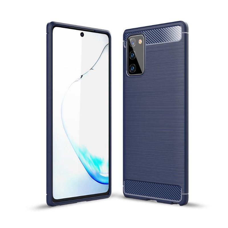 Hoesje voor Samsung Galaxy Note 20 Het Flexibele Geborstelde Effect Janice
