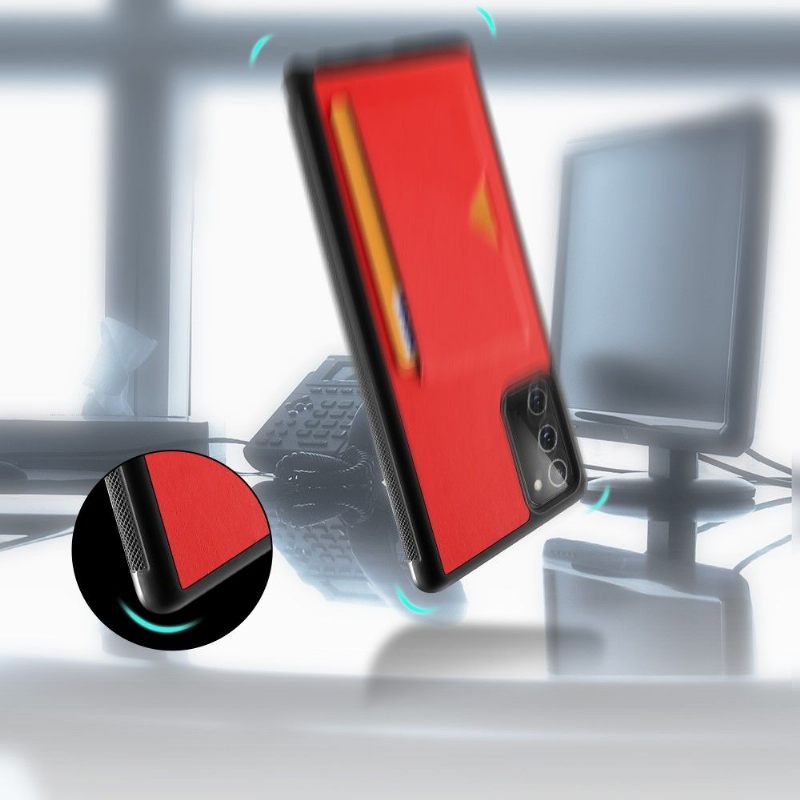 Hoesje voor Samsung Galaxy Note 20 Visitekaarthouder - Rood