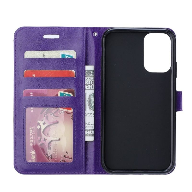 Leren Hoesje voor Samsung Galaxy Note 20 Bescherming Kaarthouder Met Standaard - Paars