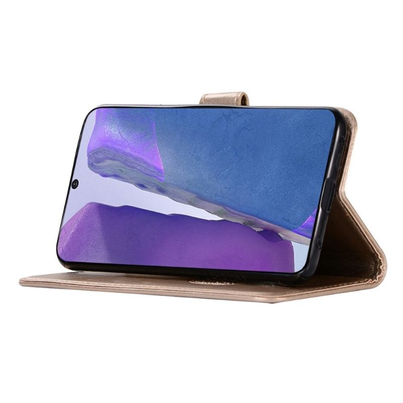 Leren Hoesje voor Samsung Galaxy Note 20 Dromenvanger Uil
