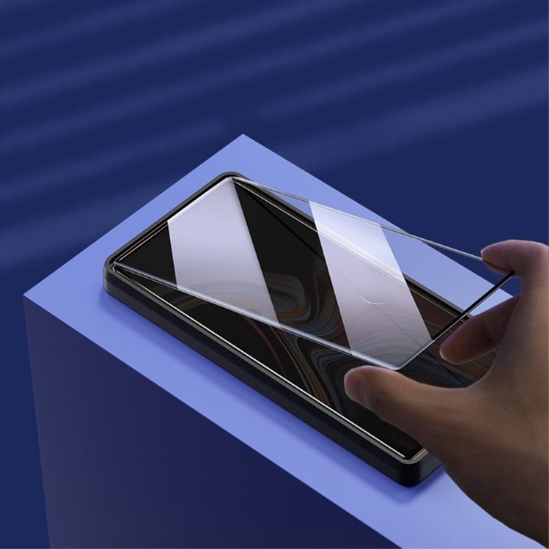 Samsung Galaxy Note 20 Schermbeschermer Van Gehard Glas Op Ware Grootte