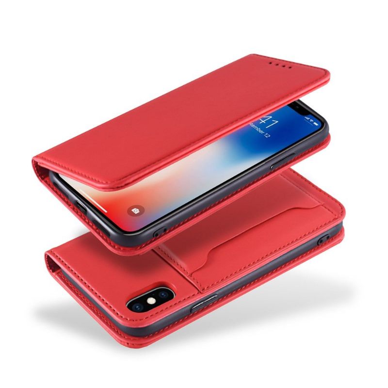 Cover voor iPhone X / XS Folio-hoesje Softtouch