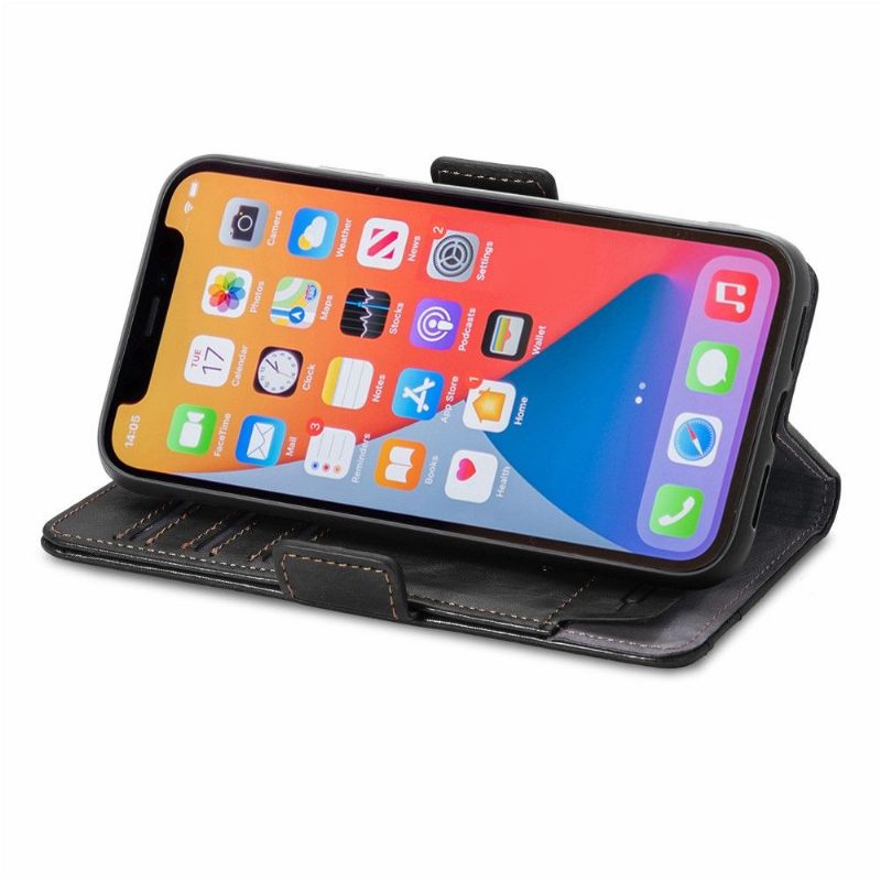 Flip Case voor iPhone X / XS Folio-hoesje Zakelijk Omdraaien