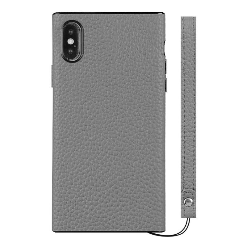Hoesje voor iPhone X / XS Ledereffect Met Riem