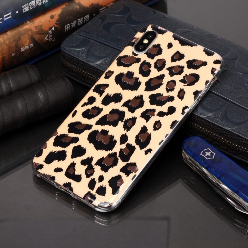 Hoesje voor iPhone X / XS Luipaardpatroon
