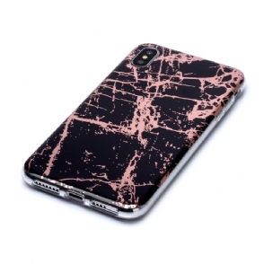 Hoesje voor iPhone X / XS Marmeren Stijl