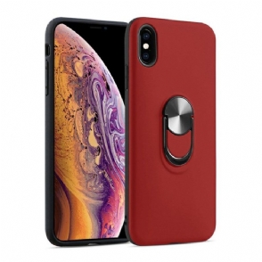Hoesje voor iPhone X / XS Mat Effect Met Steun Op De Rug
