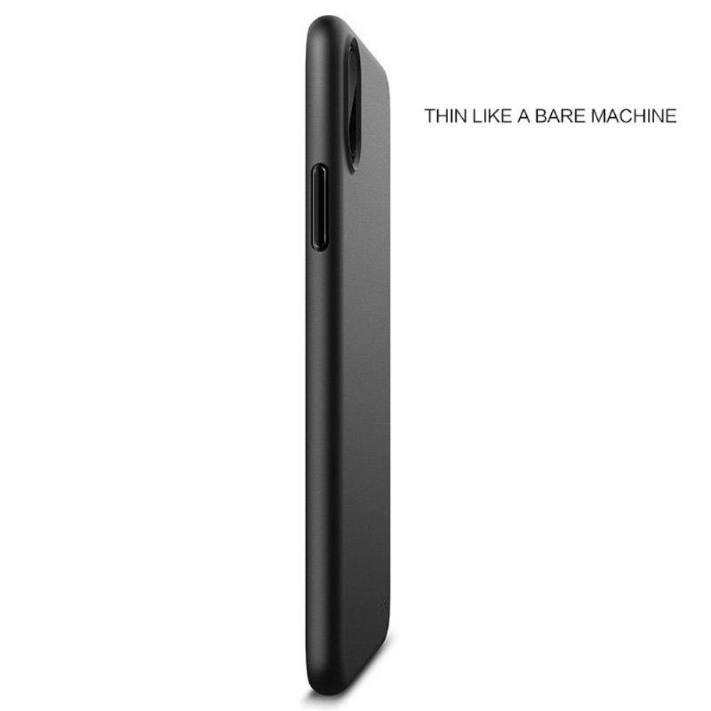 Hoesje voor iPhone X / XS Matte Gel Coating - Zwart