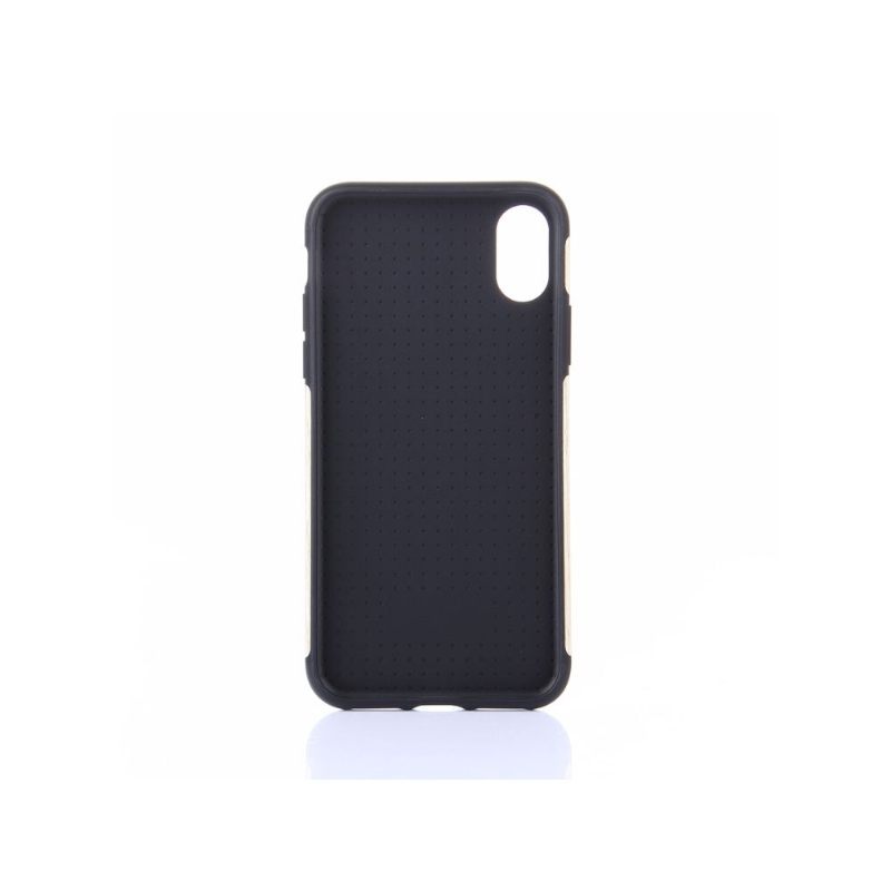 Hoesje voor iPhone X / XS Premium Houteffect - Wit