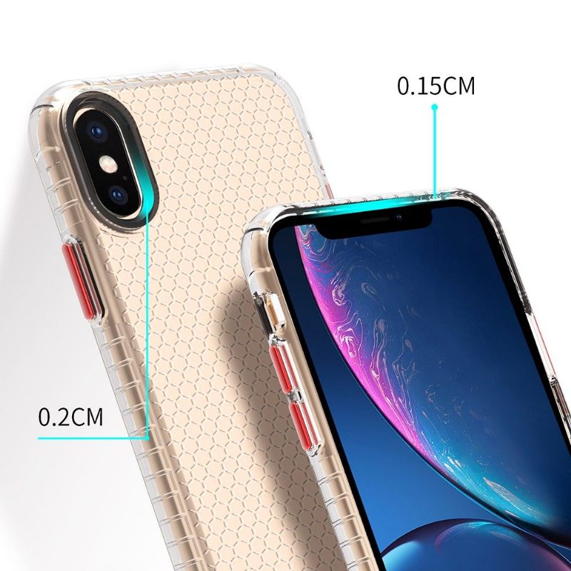 Hoesje voor iPhone X / XS Siliconen Honingraat