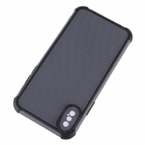 Hoesje voor iPhone X / XS Versterkte Hoekstrepen