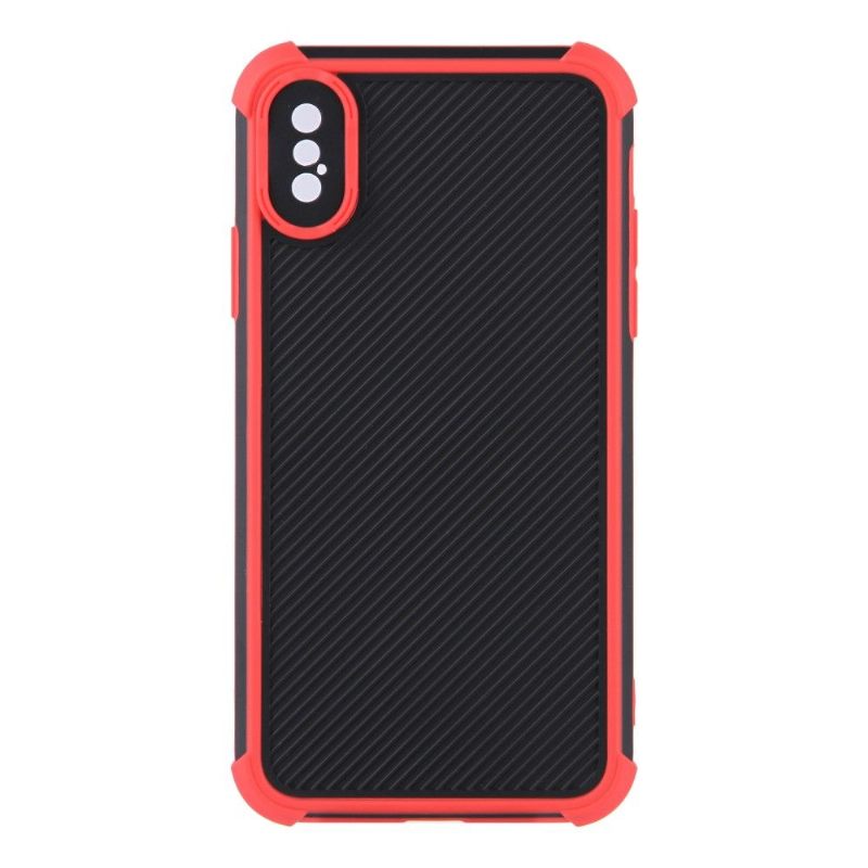Hoesje voor iPhone X / XS Versterkte Hoekstrepen