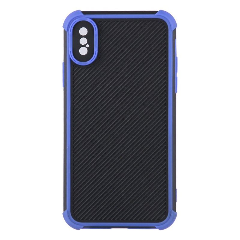Hoesje voor iPhone X / XS Versterkte Hoekstrepen