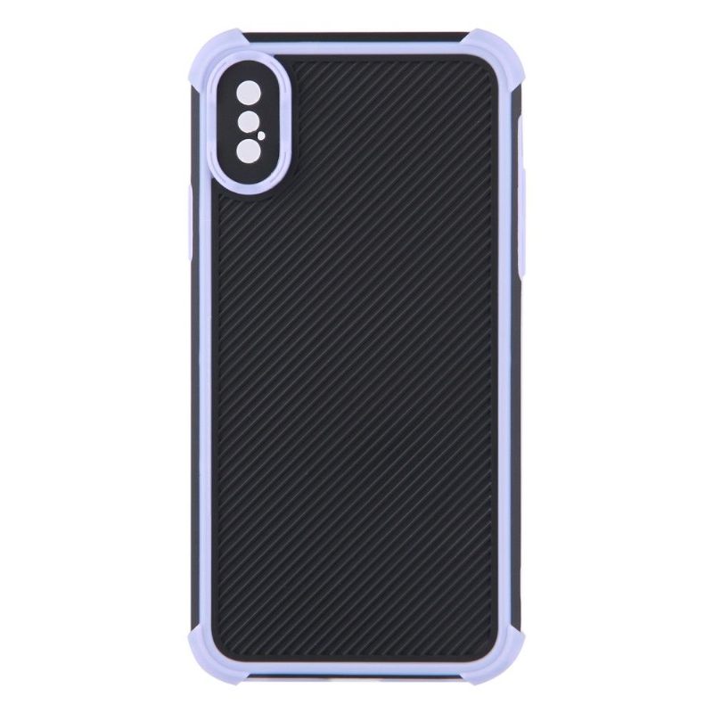 Hoesje voor iPhone X / XS Versterkte Hoekstrepen