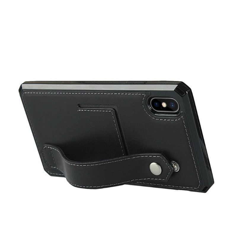 Telefoonhoesje voor iPhone X / XS Leren Kaarthouder