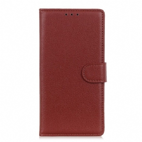 Folio-hoesje voor Vivo Y76 5G Lychee-textuur