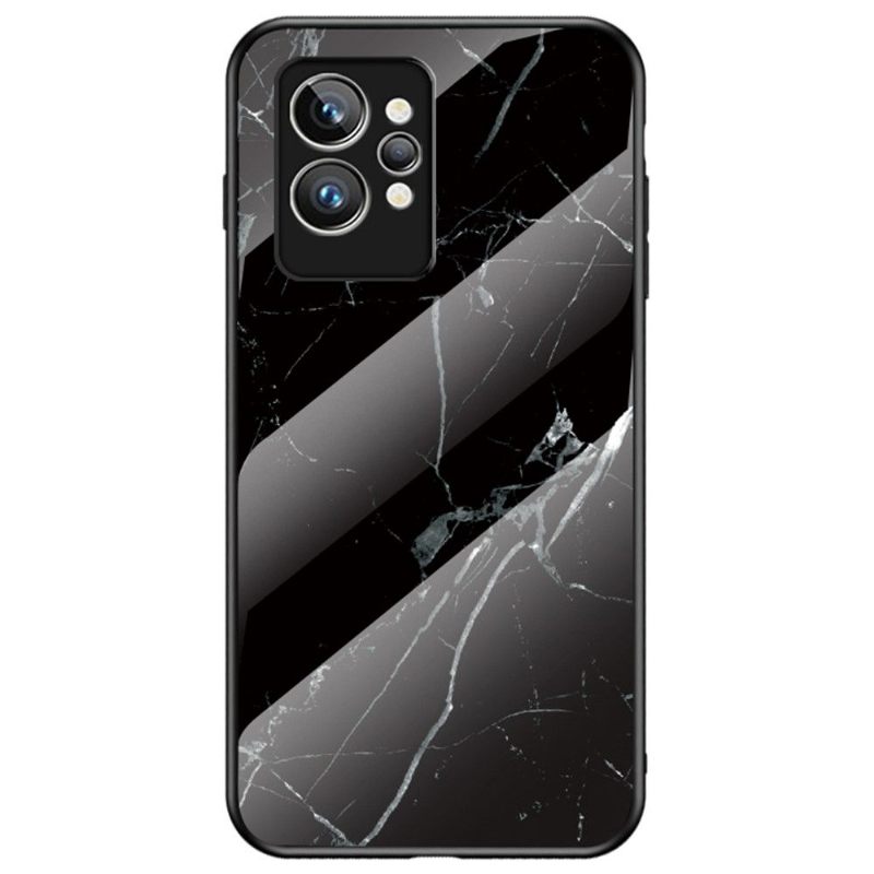 Hoesje voor Realme GT 2 Pro Lina Marmeren Glazen Achterkant
