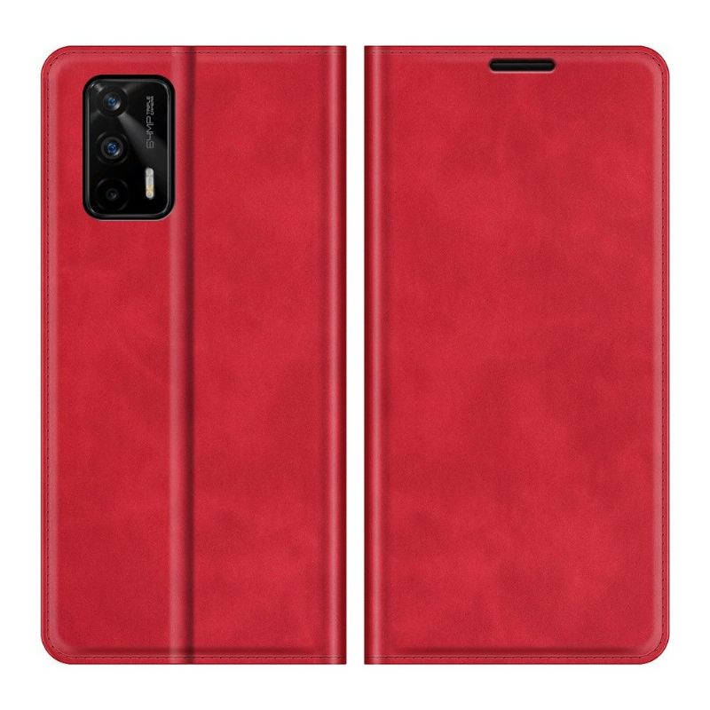 Cover voor Realme GT 5G Anti-fall Kunstleer Stand Functie