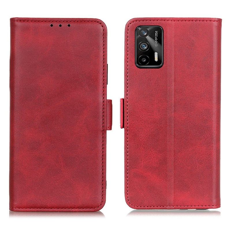 Cover voor Realme GT 5G Portemonnee Leren Matlederen Effect Cover