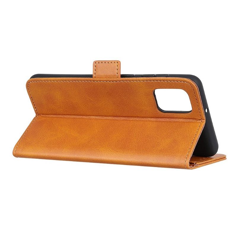 Cover voor Realme GT 5G Portemonnee Leren Matlederen Effect Cover