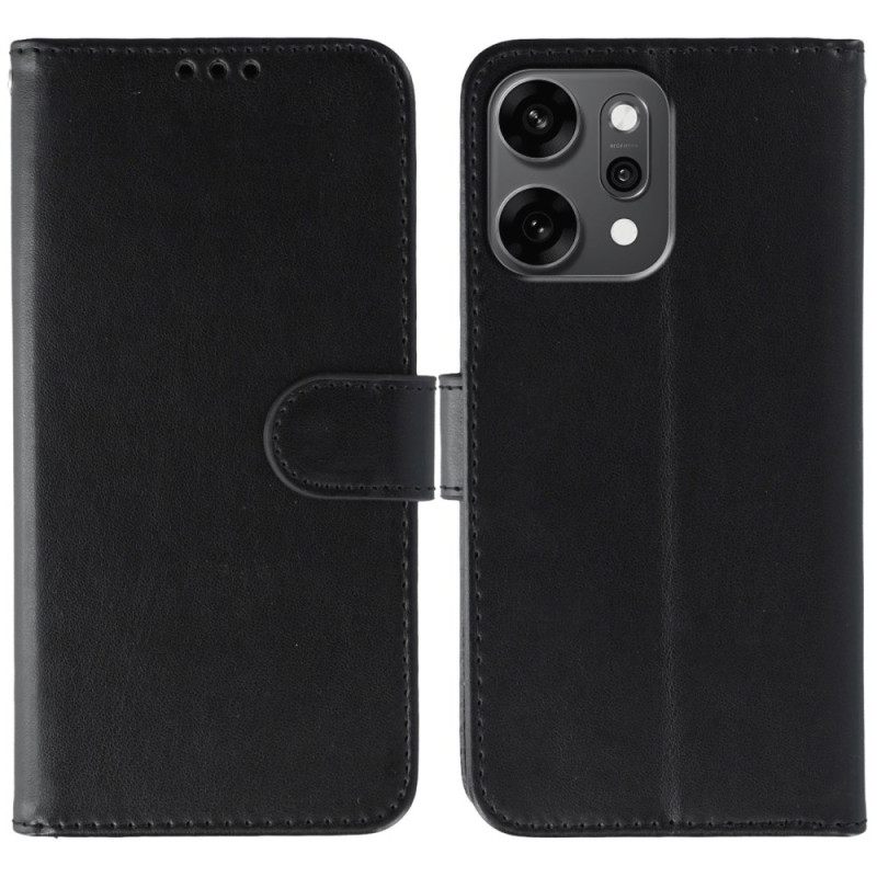 Flip Case Leren Oppo Reno 14 Pro 5g Effen