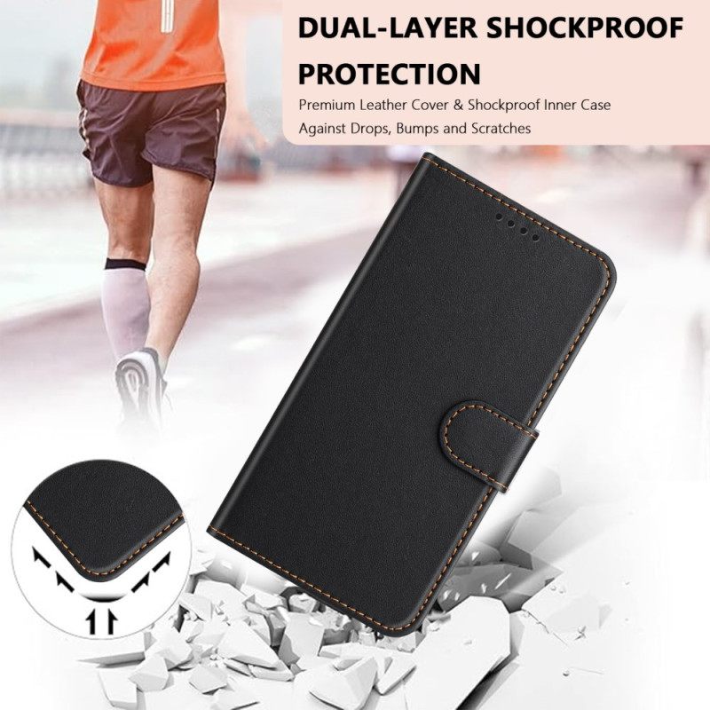 Flip Case Leren Oppo Reno 14 Pro 5g Monochroom