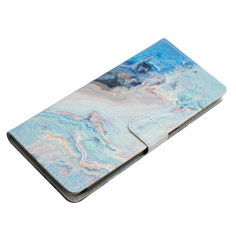Folio-hoesje Oppo Reno 14 Pro 5g Telefoonhoesje Blauw Marmer