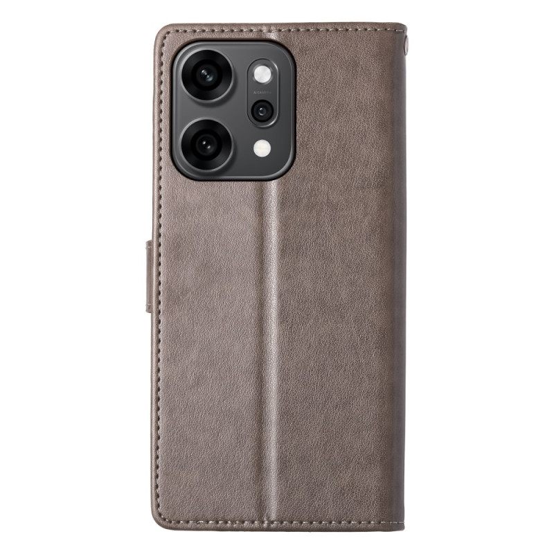 Folio-hoesje Oppo Reno 14 Pro 5g Telefoonhoesje Bloemenpatroon