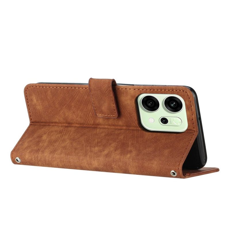 Folio-hoesje Oppo Reno 14 Pro 5g Telefoonhoesje Lijnontwerp