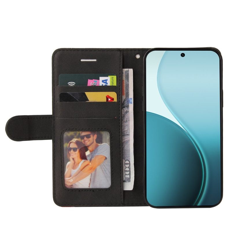 Folio-hoesje Oppo Reno 14 Pro 5g Telefoonhoesje Tweekleurig