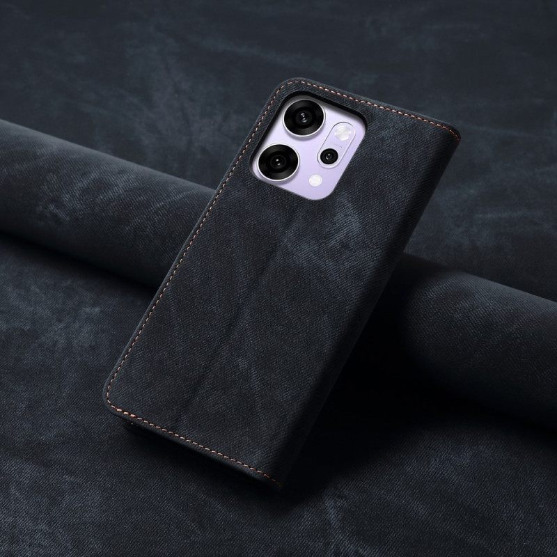 Folio-hoesje Voor Oppo Reno 14 Pro 5g Denimstof